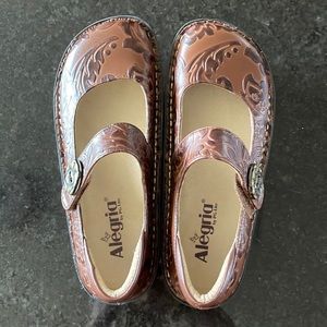 Brown Leather Alegria Shoes